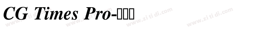 CG Times Pro字体转换
